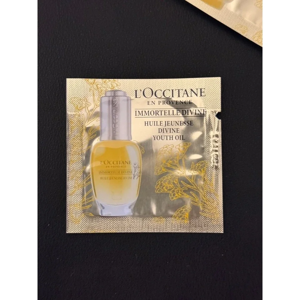 L'Occitane Immortelle Divine Youth Oil & Eye Lip Contour Sample Lot 5pc